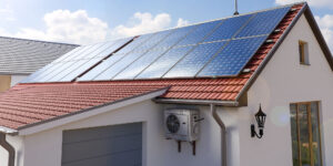 Image of a home with solar panels