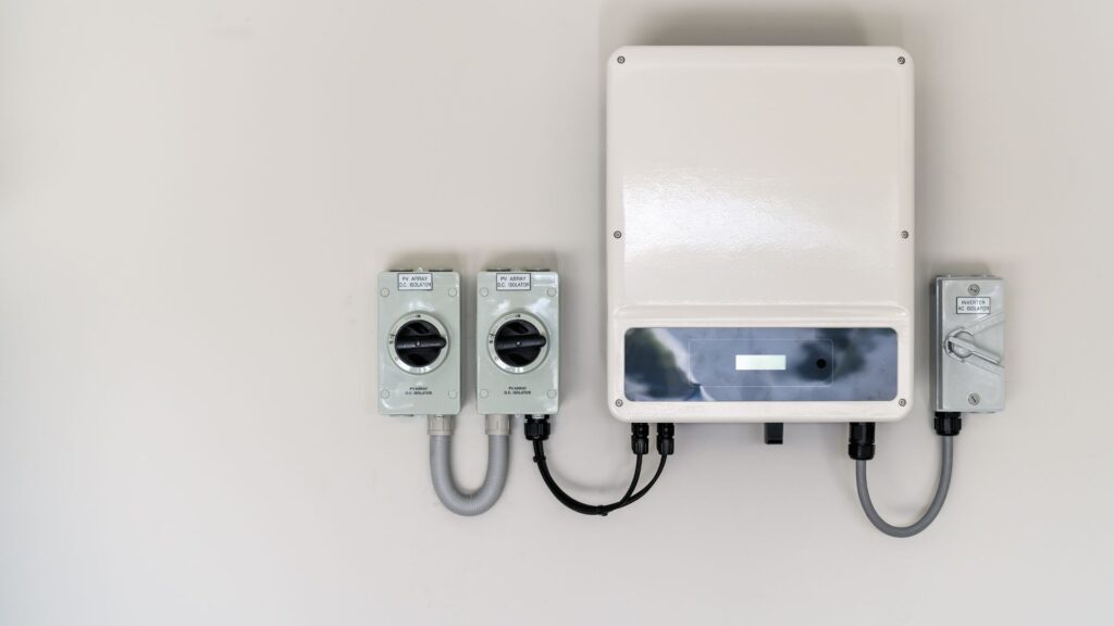 a solar battery on the side of a home