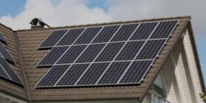 home with solar panels